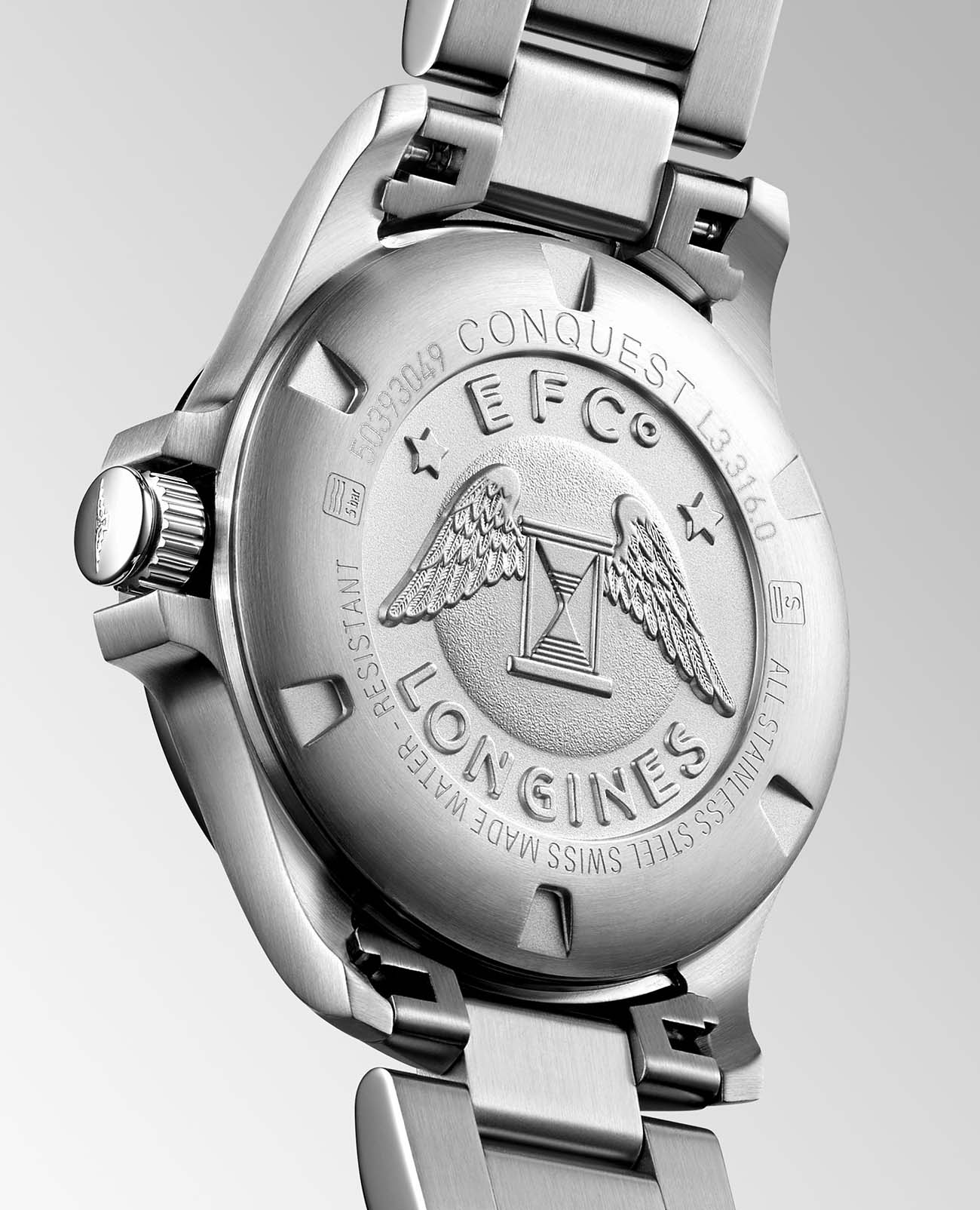 Оригинальные часы Longines Longines Conquest V.H.P. L3.316.0.87.6 кварцевые калибр механизма l288 общий вид